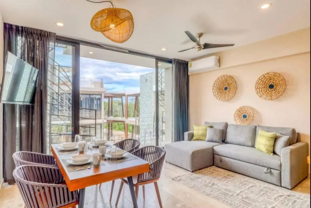 306 Amena 1Br Penthouse W/ Gym & Private Pool/Rooftop Appartement Tulum Pueblo