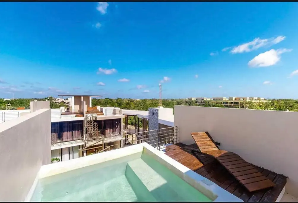 306 Amena 1Br Penthouse W/ Gym & Private Pool/Rooftop Apartment Tulum