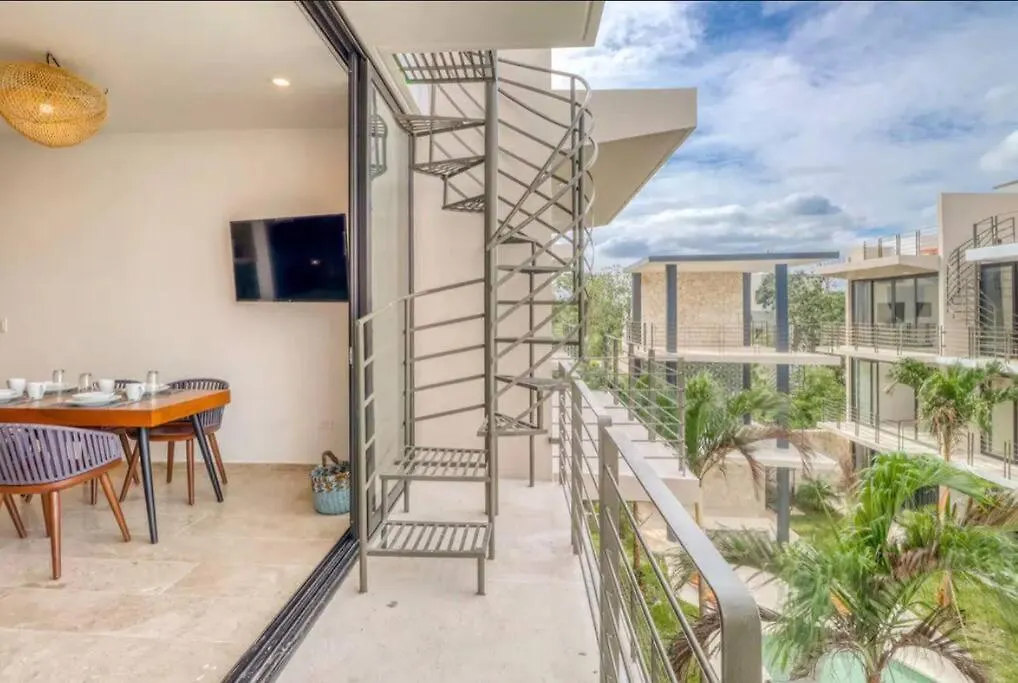 306 Amena 1Br Penthouse W/ Gym & Private Pool/Rooftop Apartment Tulum Mexico
