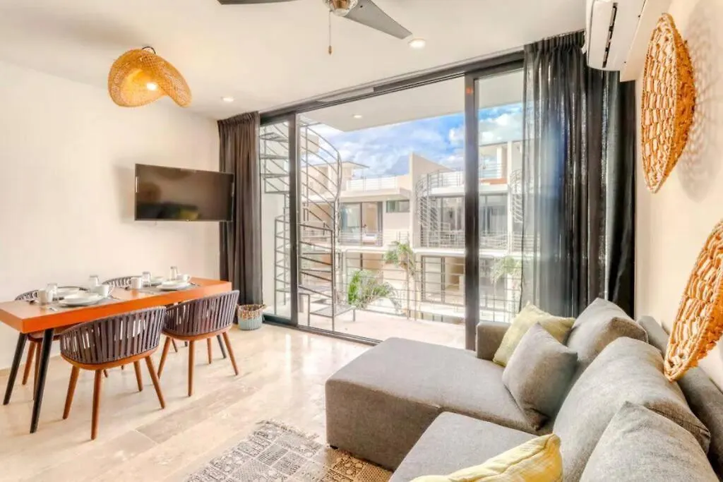 306 Amena 1Br Penthouse W/ Gym & Private Pool/Rooftop Apartment Tulum